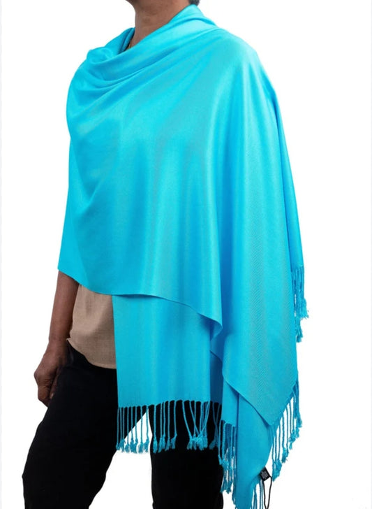 Shawl Fabric Turquoise