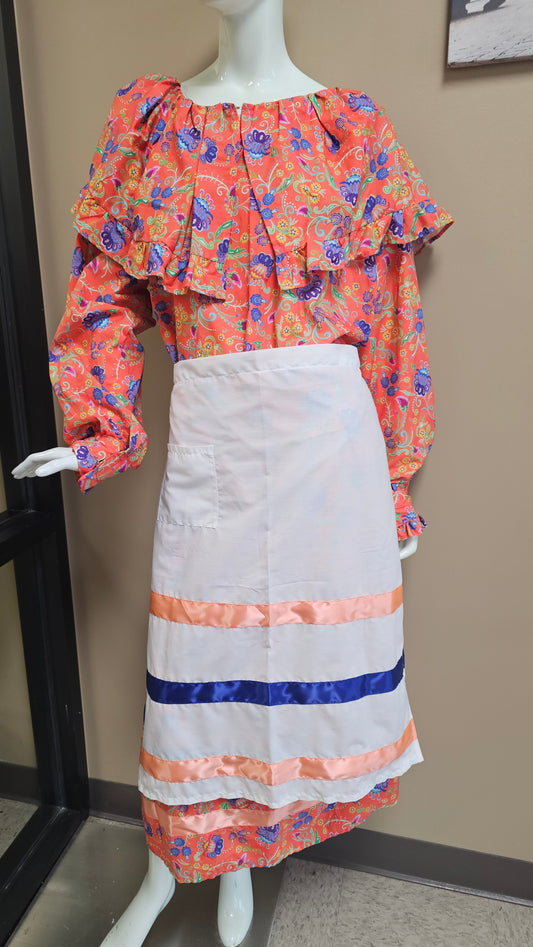 Day Dress Coral Floral Adult