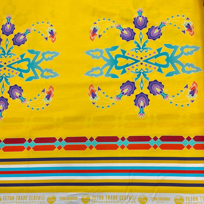 Teton Cotton Fabric Designed By Sophia Lynn Thurman, Diné Prairie Pop