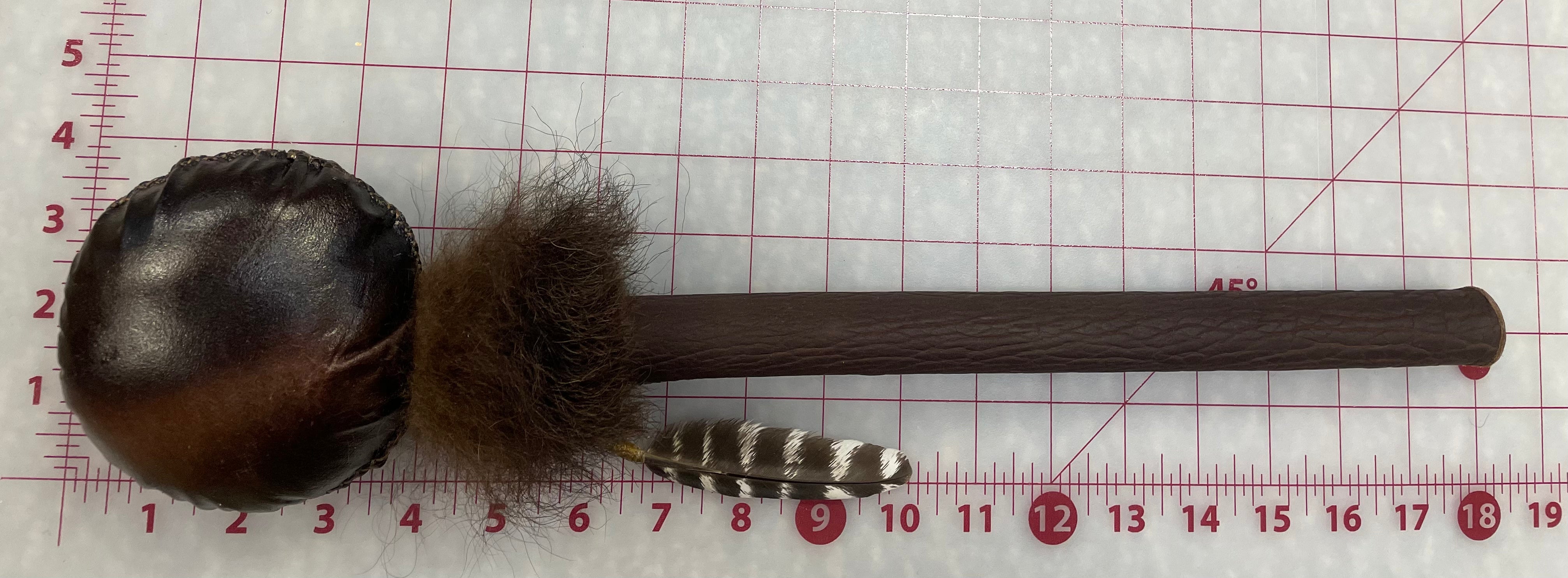 Buck Skin Rattle Bison Skin Rattle – Lenape Reserve