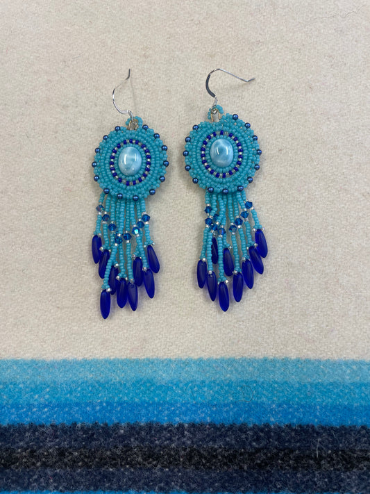 Turquoise Blue Dangle Earrings