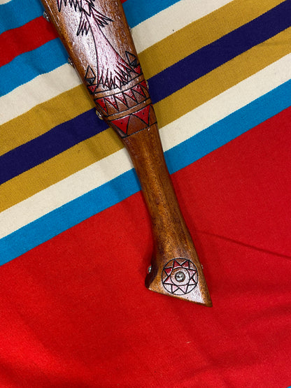 Traditional Waterbird War Club Dance Stick